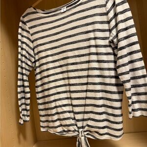 Old Navy stripe shirt 3/4 length